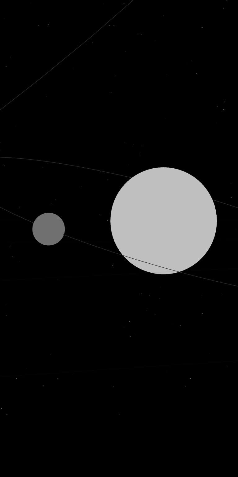行星及其卫星图的插图