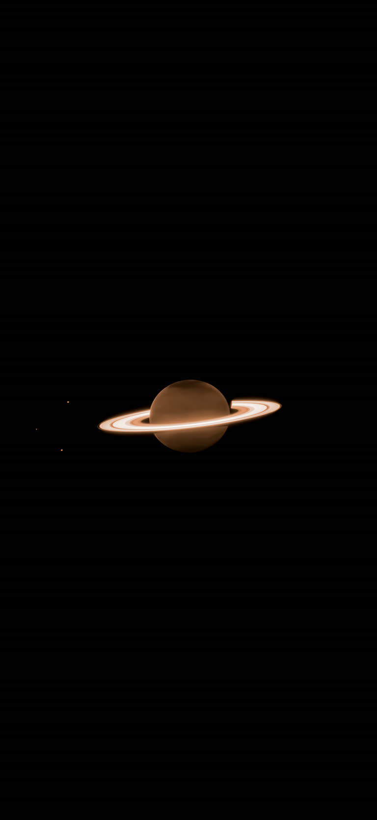 这是一张从太空拍摄的土星图像