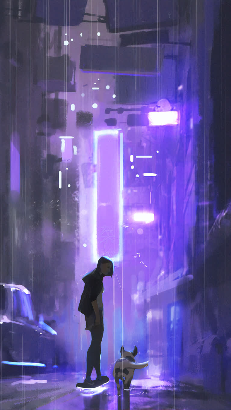 有一个男人撑着伞在雨中行走