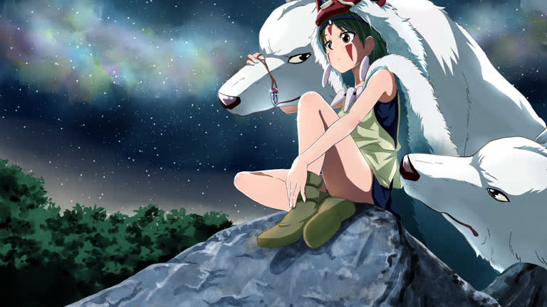 有一个女人,她骑着一匹马坐在岩石上